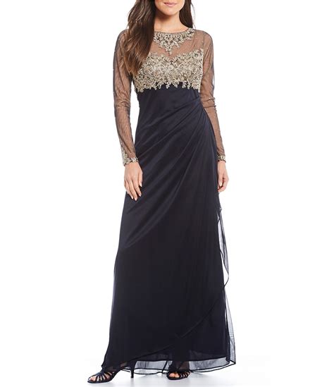 dillard's black formal dresses